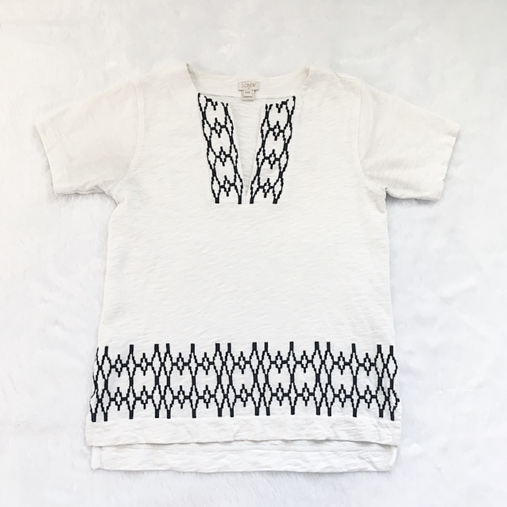 Like New J. Crew Black and White Blouse